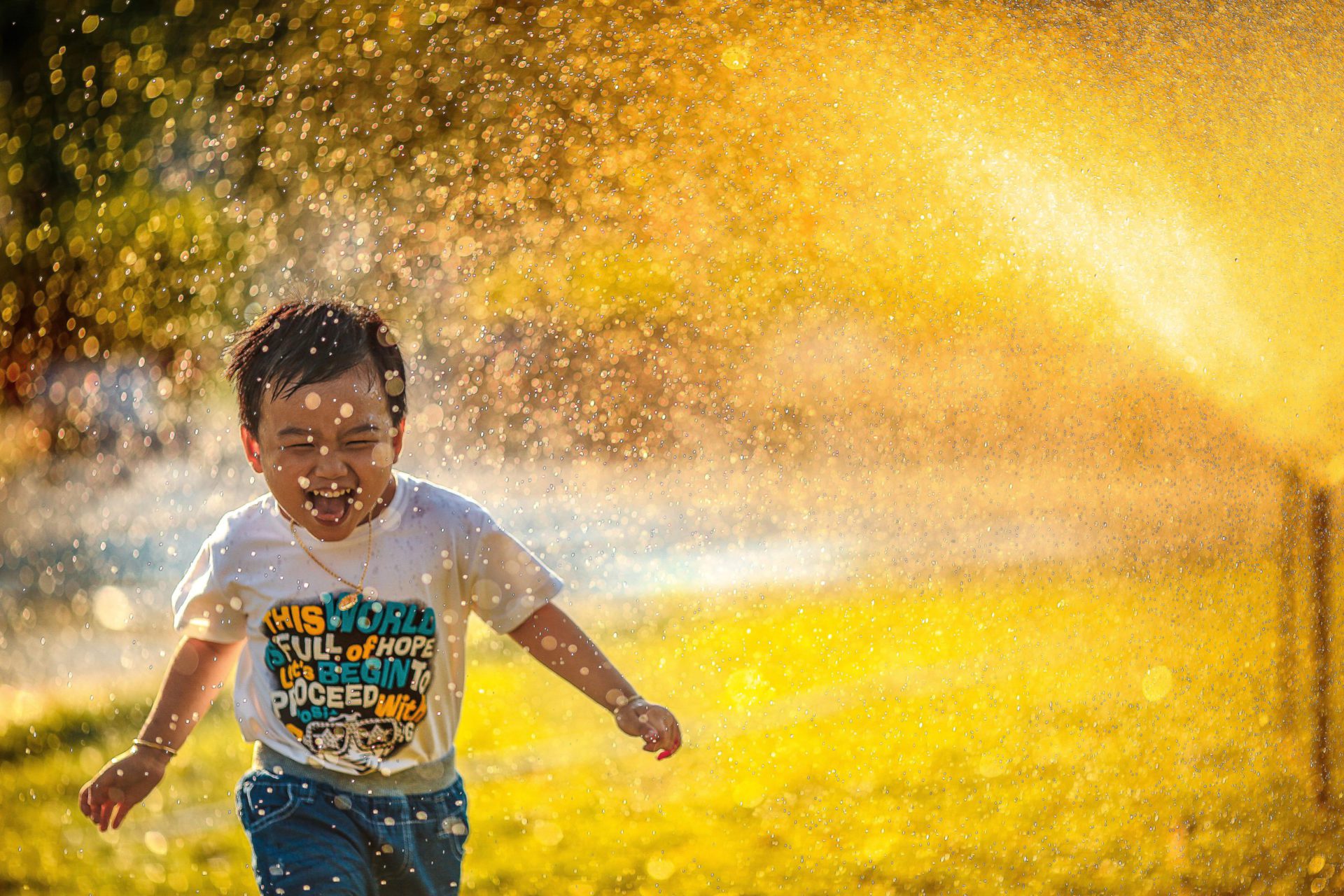 Young child playing